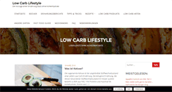 Desktop Screenshot of low-carb-lifestyle.de