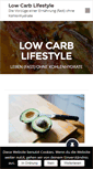 Mobile Screenshot of low-carb-lifestyle.de